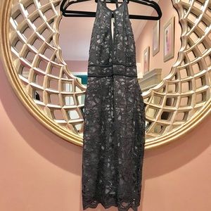 Morgan & Co blue sexy dress sz 3/4 NWT